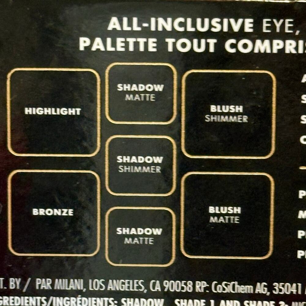 MILANI Volume 110 Light to Medium All Inclusive Eye, Cheek, & Face Palette -NEW - Picture 6 of 6
